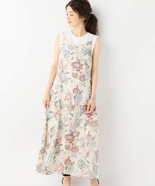 <新品>SLOBE IENAスローブイエナ/花柄キャミ SLOBE IENA（スローブイエナ）の「小花柄キャミワンピース【洗濯