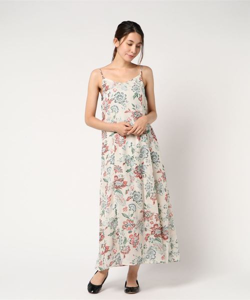 【23AW】SLOBE IENA ベルベットエンブロイダリー キャミワンピース 23AW SLOBE IENA ベルベットエンブロイダリー キャミワンピース