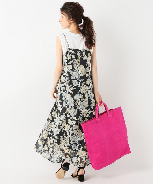 【23AW】SLOBE IENA ベルベットエンブロイダリー キャミワンピース 23AW SLOBE IENA ベルベットエンブロイダリー キャミワンピース