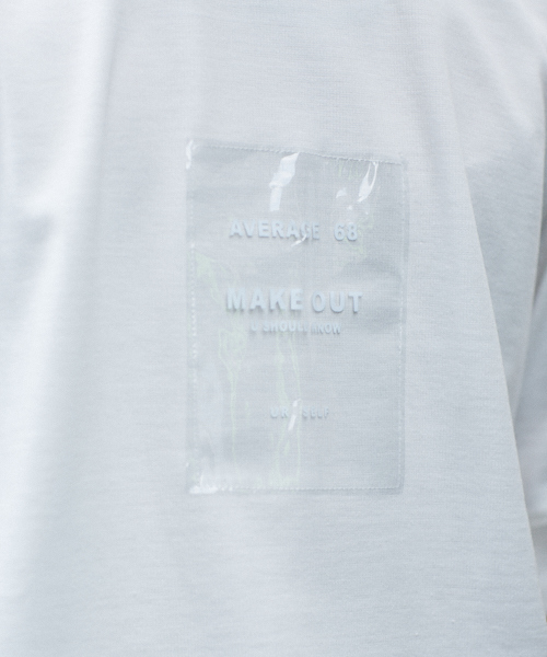 kutir（クティール）の「ponte clearlogo TEE/ ポンチビニールロゴビッグトップス（Tシャツ/カットソー・メンズ・ブラック/オフホワイト・MEDIUM/LARGE）」の13枚目の写真