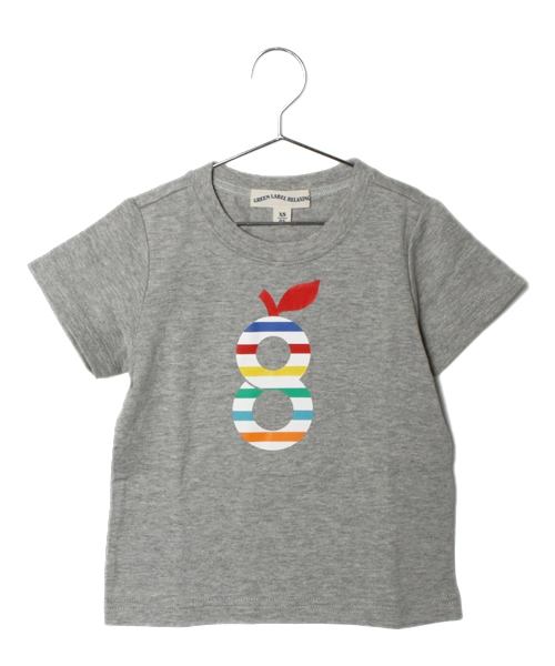 green label relaxing（グリーンレーベルリラクシング）の「▼▼▼【KIDS】GLR シーズンLOGO Tシャツ2（Tシャツ/カットソー・キッズ・パープル/グレー/イエロー・S/105/M/115/XL/135/XS/95/L/125）」の2枚目の写真