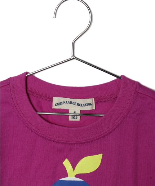 green label relaxing（グリーンレーベルリラクシング）の「▼▼▼【KIDS】GLR シーズンLOGO Tシャツ2（Tシャツ/カットソー・キッズ・パープル/グレー/イエロー・S/105/M/115/XL/135/XS/95/L/125）」の5枚目の写真