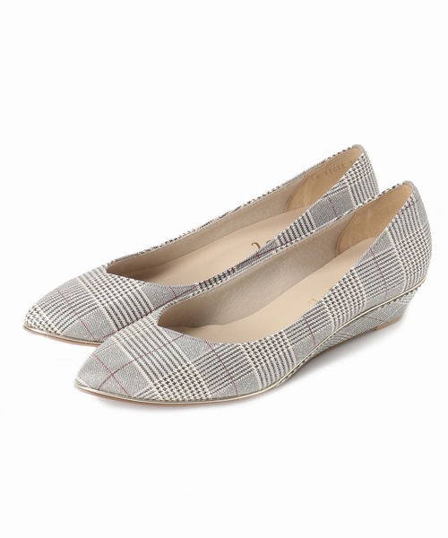 LE TALON（ルタロン）の「3.5cmメタルラインウエッジ◆（パンプス・レディース・ベージュ系その他/オレンジ/ピンク/カーキ/ボルドー・22.5cm/23cm/23.5cm/24cm/24.5cm/25cm/22cm/21.5/25.5cm）」の2枚目の写真