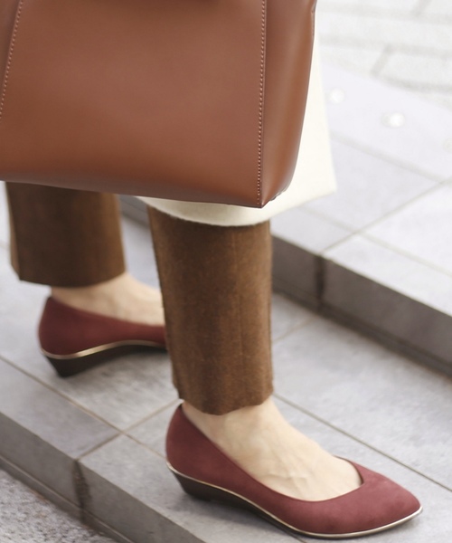 LE TALON（ルタロン）の「3.5cmメタルラインウエッジ◆（パンプス・レディース・ベージュ系その他/オレンジ/ピンク/カーキ/ボルドー・22.5cm/23cm/23.5cm/24cm/24.5cm/25cm/22cm/21.5/25.5cm）」の4枚目の写真