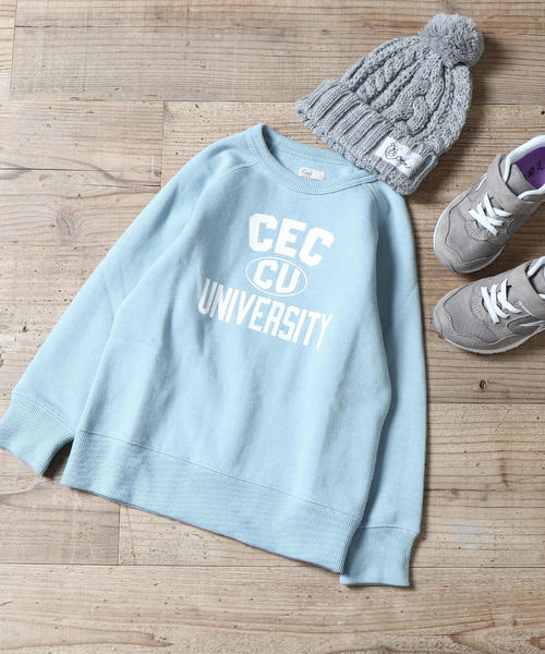 coen(コーエン)の「【新色登場・coen キッズ / ジュニア】新色追加 CVCウラキモウ universityスウェット (100~150cm)(スウェット・キッズ・グレー/ダークグリーン/ネイビー/レッド/ライトブルー・130/140/100/110/120/150)」の4枚目の写真