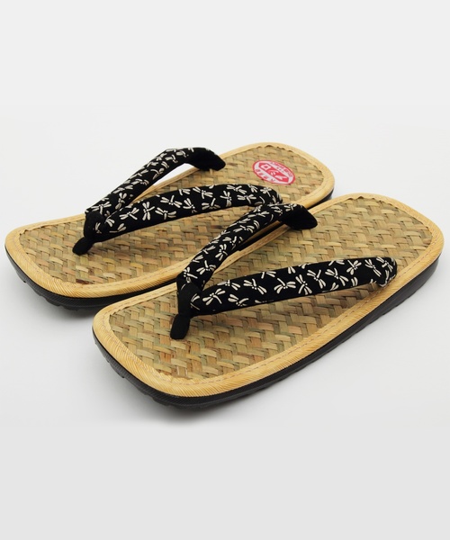 ８(eight)（エイト）の「網代 PUレザー雪駄 セッタ 紳士用 男性（和装小物・メンズ・A/D/B/C・X-LARGE/XX-LARGE/LARGE）」の3枚目の写真