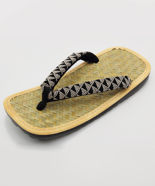 ８(eight)（エイト）の「網代 PUレザー雪駄 セッタ 紳士用 男性（和装小物・メンズ・A/D/B/C・X-LARGE/XX-LARGE/LARGE）」の14枚目の写真