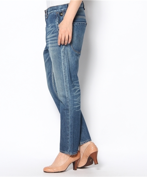 NANO universe（ナノユニバース）の「FF/9分丈テーパードデニム（デニムパンツ・レディース・ブルー/インディゴブルー・34/36/38）」の5枚目の写真