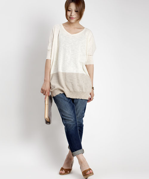 NANO universe（ナノユニバース）の「FF/9分丈テーパードデニム（デニムパンツ・レディース・ブルー/インディゴブルー・34/36/38）」の14枚目の写真