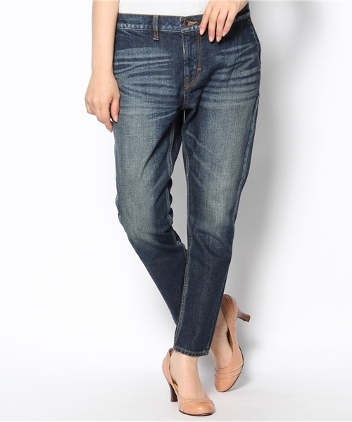 NANO universe（ナノユニバース）の「FF/9分丈テーパードデニム（デニムパンツ・レディース・ブルー/インディゴブルー・34/36/38）」の4枚目の写真