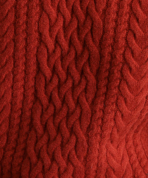 green label relaxing（グリーンレーベルリラクシング）の「[Begin 2019年1月号掲載] SC ◎タスマニアウール アラン クルー ニット ◆（ニット/セーター・メンズ・ライトグレー/ロイヤルブルー/パープル/ベージュ/オフホワイト/オレンジ系その他/ダークグリーン/ブラック・S/XL/L/M）」の10枚目の写真