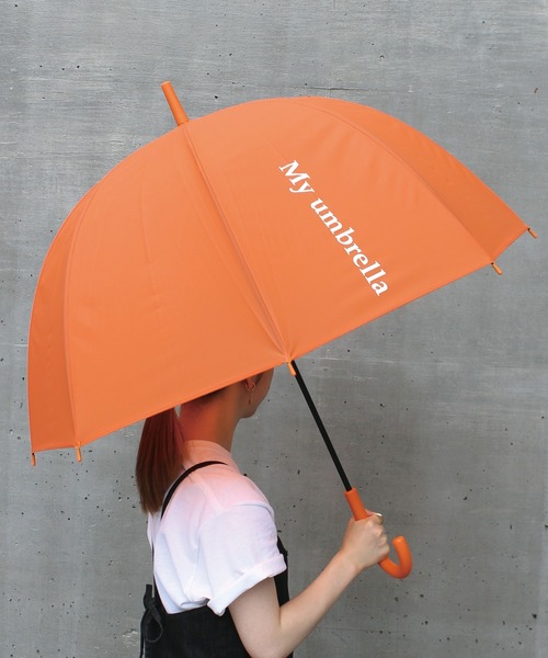 LAVEANGE(ラビアンジェ)の「ロゴ入りベルドーム型アンブレラ/傘(長傘・レディース・ベージュ/レッド/オフホワイト/グレー/ピンク/ブラック/レインボー/ラベンダー/カーキ/オレンジ/ライトグリーン/ブルー/ライトベージュ/ピンク系その他/ライトピンク/モカ/ネイビー・65cm)」の16枚目の写真