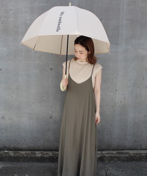 LAVEANGE(ラビアンジェ)の「ロゴ入りベルドーム型アンブレラ/傘(長傘・レディース・ベージュ/レッド/オフホワイト/グレー/ピンク/ブラック/レインボー/ラベンダー/カーキ/オレンジ/ライトグリーン/ブルー/ライトベージュ/ピンク系その他/ライトピンク/モカ/ネイビー・65cm)」の21枚目の写真