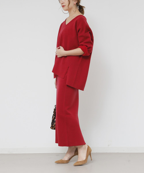 ＜conte＞ジャガード タイトスカート　辺見えみり 新品タグ付き辺見えみりさんconteジャガードベスト 辺見えみりさんの新