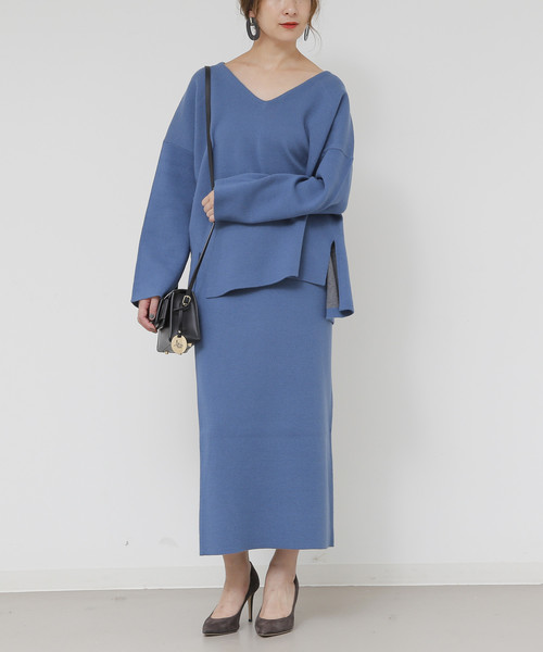 ＜conte＞ジャガード タイトスカート　辺見えみり Liesse（リエス）の「【辺見えみりさんコラボ】ロングタイトスカート