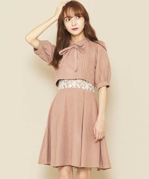 Titty Co ティティーアンドコー の ピーチウエストレースワンピース ワンピース Wear Titty Co ティティーアンドコー の ピーチウエストレースワンピース ワンピース Wear