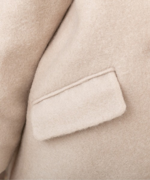 PREFERIR(プレフェリール)の「ビッグラペル 裏キルティング Aラインコート【TOKYO MX NEWS 番組着用】(チェスターコート・レディース・チャコールグレー/ベージュ/グレー・MEDIUM)」の11枚目の写真