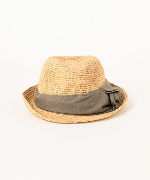 Ray BEAMS(レイビームス)の「CONTROL FREAK × Ray BEAMS / 別注 ラフ巻 中折れ ハット(ハット・レディース・ブラウン/ナチュラル・ONE SIZE)」の6枚目の写真