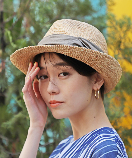 Ray BEAMS(レイビームス)の「CONTROL FREAK × Ray BEAMS / 別注 ラフ巻 中折れ ハット(ハット・レディース・ブラウン/ナチュラル・ONE SIZE)」の1枚目の写真