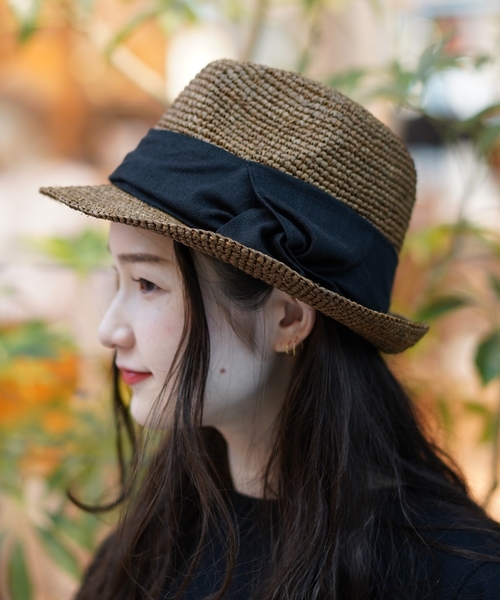 Ray BEAMS(レイビームス)の「CONTROL FREAK × Ray BEAMS / 別注 ラフ巻 中折れ ハット(ハット・レディース・ブラウン/ナチュラル・ONE SIZE)」の14枚目の写真
