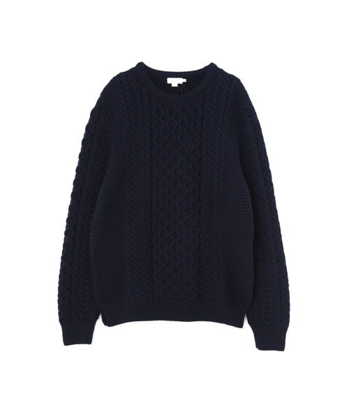 SUNSPEL（サンスペル）の「SUNSPEL / MEN’S MERINO WOOL（ニット/セーター・メンズ・アイボリー/ネイビー・LARGE/MEDIUM/SMALL）」の2枚目の写真