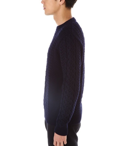 SUNSPEL（サンスペル）の「SUNSPEL / MEN’S MERINO WOOL（ニット/セーター・メンズ・アイボリー/ネイビー・LARGE/MEDIUM/SMALL）」の8枚目の写真