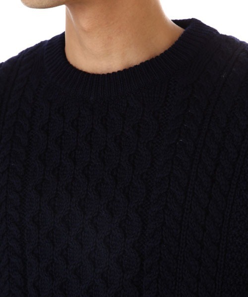 SUNSPEL（サンスペル）の「SUNSPEL / MEN’S MERINO WOOL（ニット/セーター・メンズ・アイボリー/ネイビー・LARGE/MEDIUM/SMALL）」の9枚目の写真