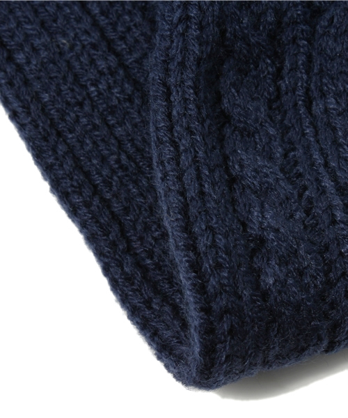 MEN'S BIGI（メンズビギ）の「ケーブル編みリバーシブルスヌード（ストール/ショール・メンズ・ブラック系その他/ネイビー/ボルドー・FREE）」の6枚目の写真