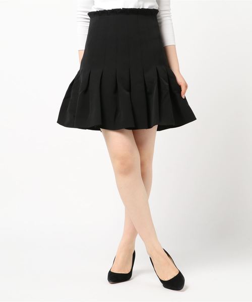 lissi Boutique（リージーブティック）の「ハイウエストフレアスカート（スカート・レディース・ブラック/ベージュ・FREE）」の2枚目の写真