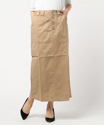 STYLEBLOCK | コットンツイルミリタリーロングスカート(スカート)