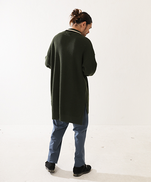 masterkey（マスターキー）の「mn1923-Feather ニット（ニット/セーター・メンズ・オフホワイト/カーキ/ブラック・0/1/2）」の6枚目の写真