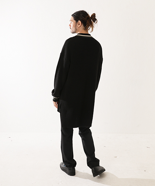 masterkey（マスターキー）の「mn1923-Feather ニット（ニット/セーター・メンズ・オフホワイト/カーキ/ブラック・0/1/2）」の12枚目の写真