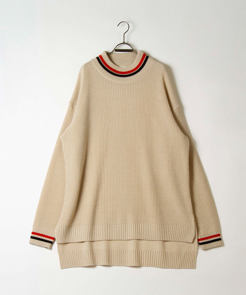 masterkey（マスターキー）の「mn1923-Feather ニット（ニット/セーター・メンズ・オフホワイト/カーキ/ブラック・0/1/2）」の11枚目の写真