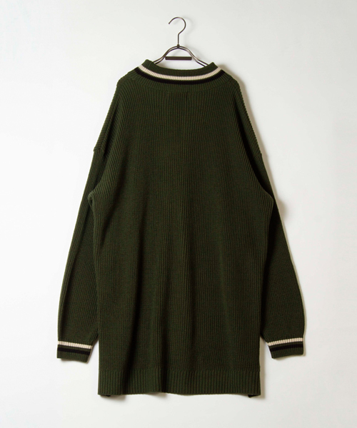 masterkey（マスターキー）の「mn1923-Feather ニット（ニット/セーター・メンズ・オフホワイト/カーキ/ブラック・0/1/2）」の15枚目の写真