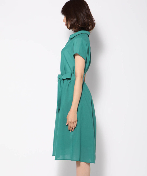 ketty(ケティ)の「【洗濯可能】ウエストリボン付2wayシャツワンピース(ワンピース・レディース・ネイビー/ブラウン/グリーン・M/L)」の13枚目の写真