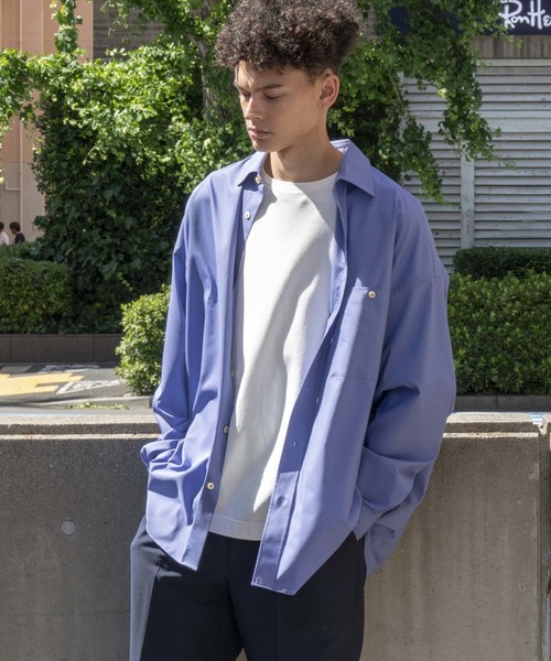 【美品】MAISON SPECIAL ボンテージ シャツ ブルー MAISON SPECIAL(メゾンスペシャル)｜【予約販売】Sheer Shirt