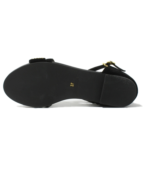 mystic（ミスティック）の「【mystic】 スタッズペタンコサンダル（サンダル・レディース・ブラック/ベージュ/ネイビー/キャメル・36/37/38）」の6枚目の写真