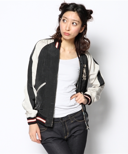 HYSTERIC GLAMOUR ベロア刺繍レディーススカジャン リバーシブル STAR WOMAN刺繍 スカジャン|HYSTERIC GLAMOUR WOMEN | HYSTERIC