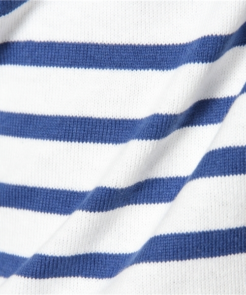 NANO universe（ナノユニバース）の「StandardバスクボーダーLS（Tシャツ/カットソー・メンズ・ターコイズブルー/ブルー/ネイビー/ピンク/ブラック・LARGE/SMALL/MEDIUM/X-LARGE）」の15枚目の写真