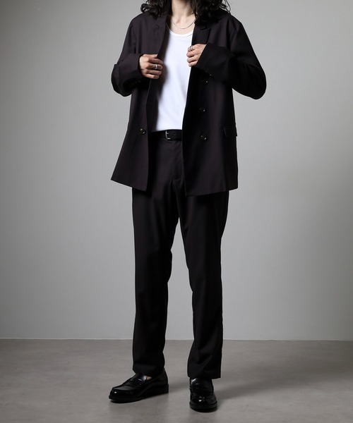 PRIVE プライブ　渋谷　スーツ　セットアップ　美品　ダブル PRIVE プライブ 渋谷 スーツ セットアップ 美品 ダブル 107650-1-