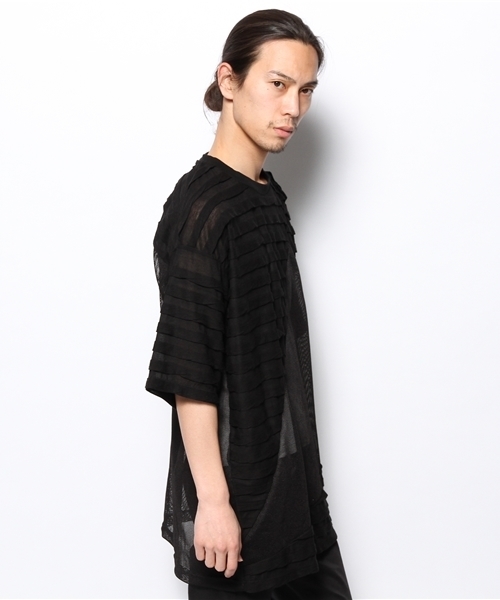 MIDWEST(ミッドウエスト)の「VINTI ANDREWS △切替Tシャツ(Tシャツ/カットソー・メンズ・ブラック・MEDIUM)」の6枚目の写真