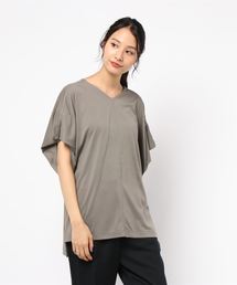 AMERICAN HOLIC | MVSVネックドレープカットプルオーバー(Tシャツ/カットソー)