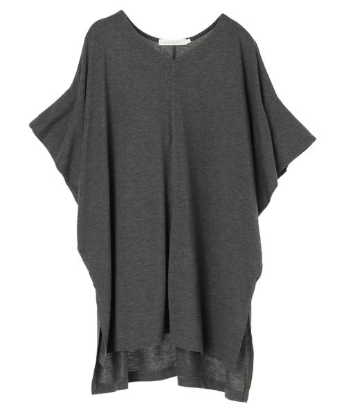 AMERICAN HOLIC（アメリカンホリック）の「MVSVネックドレープカットプルオーバー＊（Tシャツ/カットソー・レディース・ネイビー/グレー/グレー系その他2/ブラウン・M/L）」の6枚目の写真