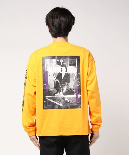 WEGO(ウィゴー)の「WEGO/シートプリントBIGロンT(Tシャツ/カットソー・メンズ・パープル/ホワイト/ブラック/カーキ/マスタード/ホワイト系その他・LARGE/MEDIUM)」の12枚目の写真