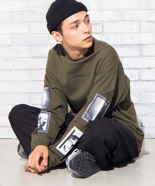 WEGO(ウィゴー)の「WEGO/シートプリントBIGロンT(Tシャツ/カットソー・メンズ・パープル/ホワイト/ブラック/カーキ/マスタード/ホワイト系その他・LARGE/MEDIUM)」の5枚目の写真