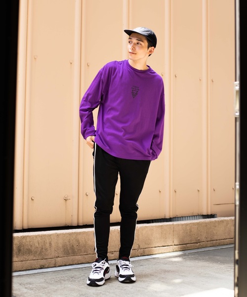 WEGO(ウィゴー)の「WEGO/シートプリントBIGロンT(Tシャツ/カットソー・メンズ・パープル/ホワイト/ブラック/カーキ/マスタード/ホワイト系その他・LARGE/MEDIUM)」の21枚目の写真