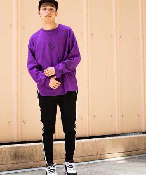 WEGO(ウィゴー)の「WEGO/シートプリントBIGロンT(Tシャツ/カットソー・メンズ・パープル/ホワイト/ブラック/カーキ/マスタード/ホワイト系その他・LARGE/MEDIUM)」の20枚目の写真
