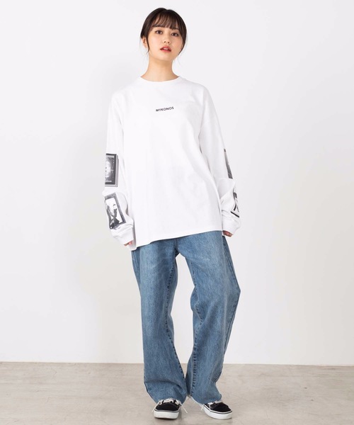 WEGO(ウィゴー)の「WEGO/シートプリントBIGロンT(Tシャツ/カットソー・メンズ・パープル/ホワイト/ブラック/カーキ/マスタード/ホワイト系その他・LARGE/MEDIUM)」の18枚目の写真