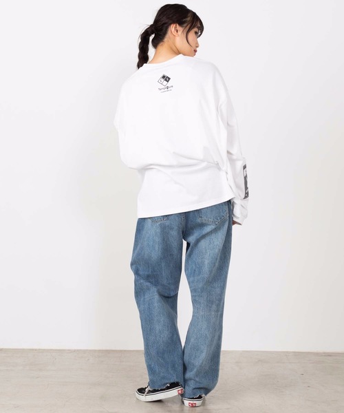 WEGO(ウィゴー)の「WEGO/シートプリントBIGロンT(Tシャツ/カットソー・メンズ・パープル/ホワイト/ブラック/カーキ/マスタード/ホワイト系その他・LARGE/MEDIUM)」の17枚目の写真