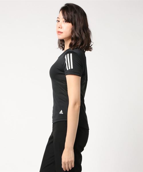 adidas(アディダス)の「アディダス adidas RESPONSE TシャツW(Tシャツ/カットソー・レディース・ブラック・S/M/L)」の2枚目の写真